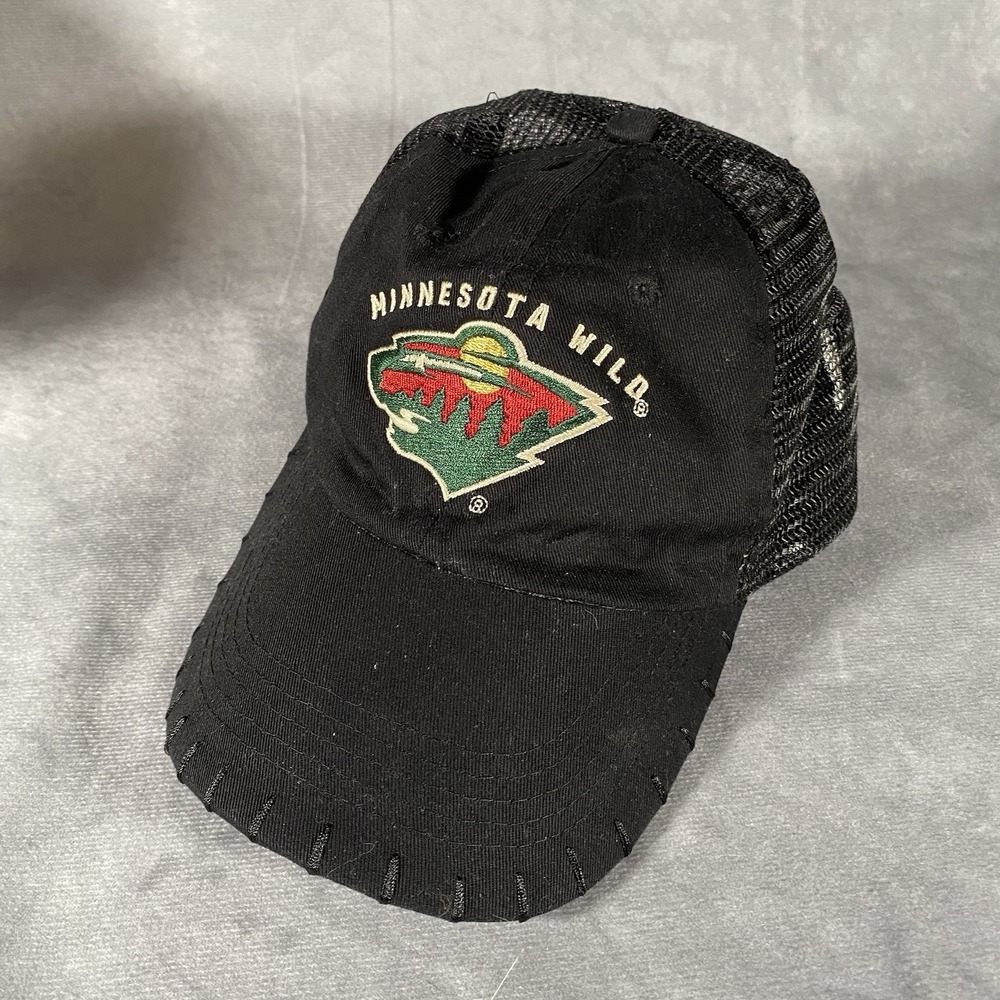 Minnesota Wild‎ NHL Trucker Hat Black Mesh Coors Light Snapback Hockey Cap